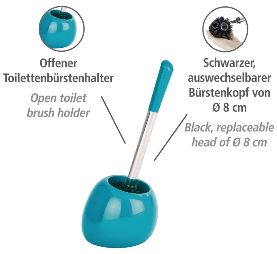 Бензинова синя четка за тоалетна Petrol Polaris - Wenko