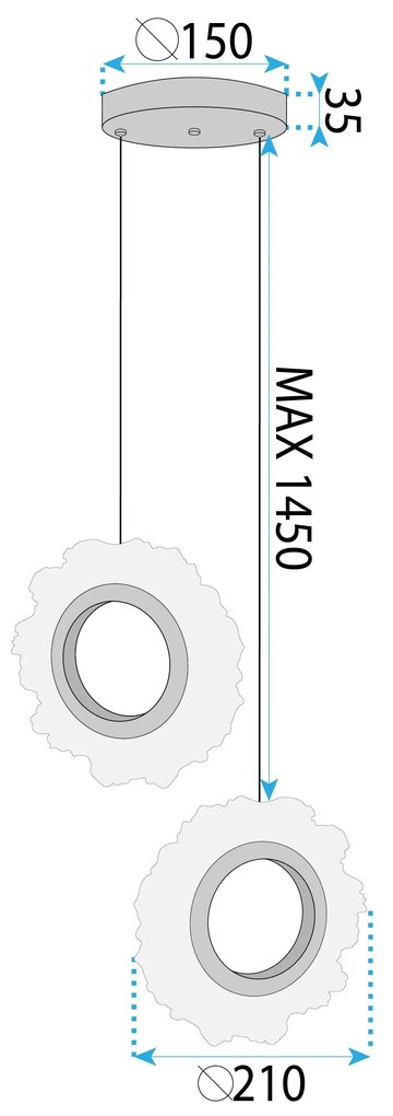 Лампа LED LHJ103-2CP GOLD