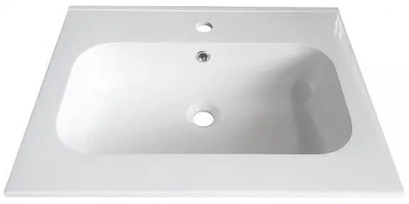 Мивка за баня ICC 6451/2, Inter Ceramic, монтаж върху мебел, смола, бял