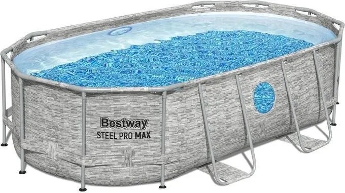 Bestway - Овален сглобяем басейн ратан 427 х 250 х 100 см