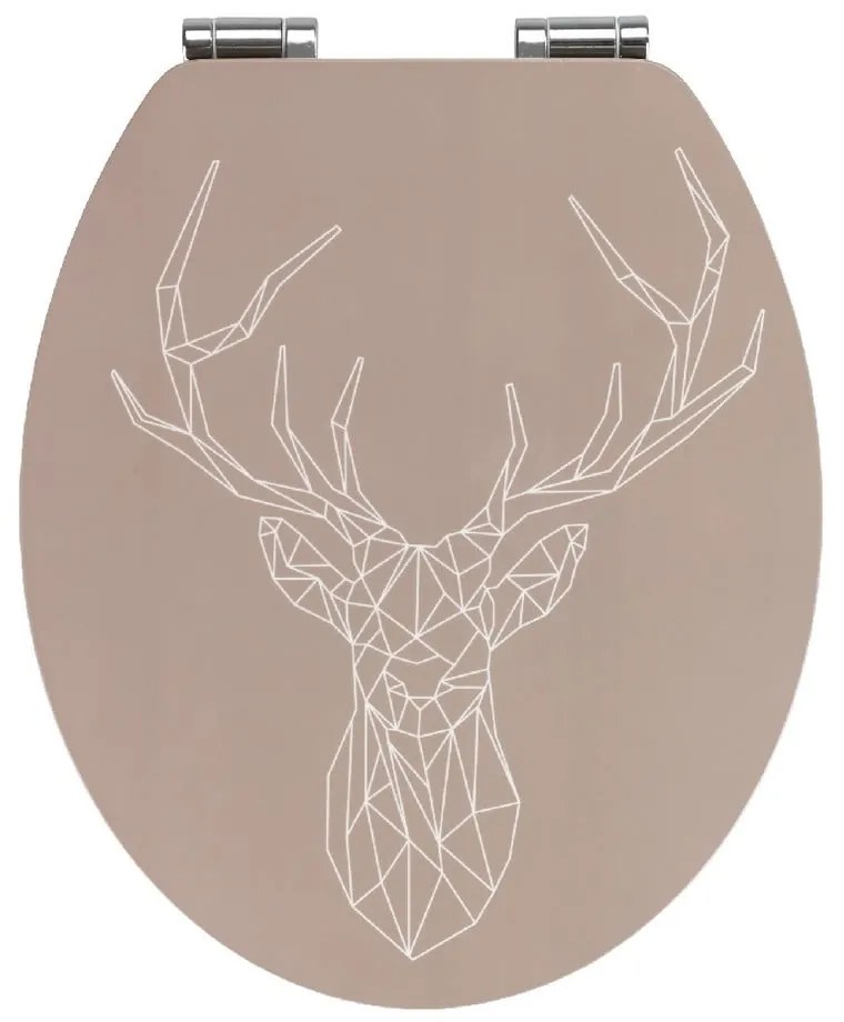 Седалка за тоалетна, изработена от бамбук и ПДЧ , 44 x 37,5 cm Stag - Wenko