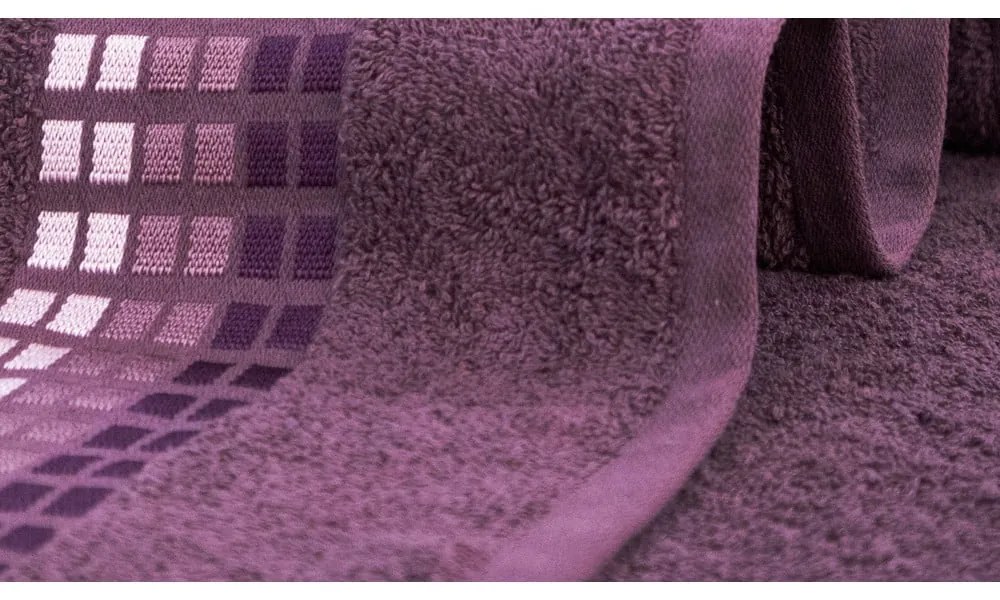 Тъмнолилава памучна кърпа 50x100 cm Darwin - My House