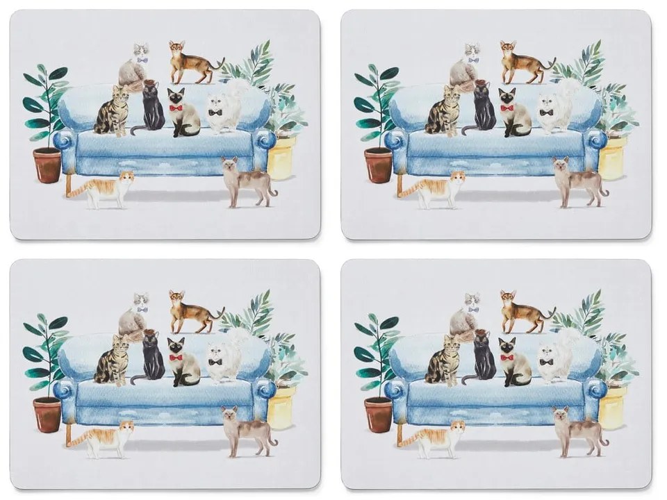Коркова подложка 4 бр. 21,5x29 см Curious Cats - Cooksmart ®