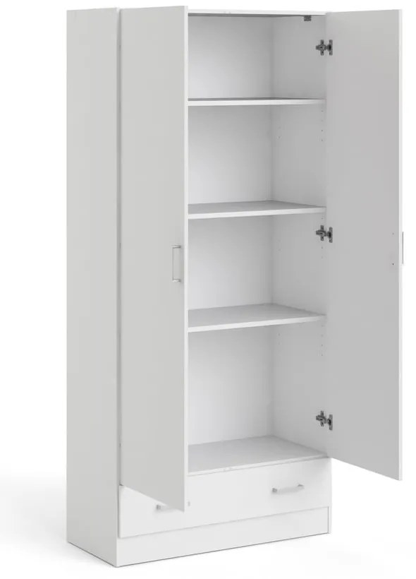 Бял гардероб 79x170 cm Space – Tvilum