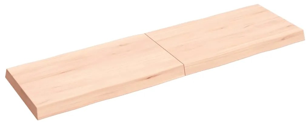 363897 vidaXL Плот за маса 140x40x(2-6) см необработено масивно дърво жив ръб