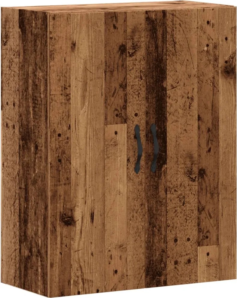 857462 vidaXL Стенен шкаф, старо дърво, 69,5x34x90 см, инженерно дърво