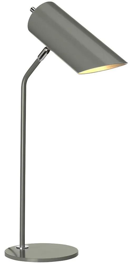 Elstead QUINTO-TL-GPN - Настолна лампа QUINTO 1xE27/8W/230V сив