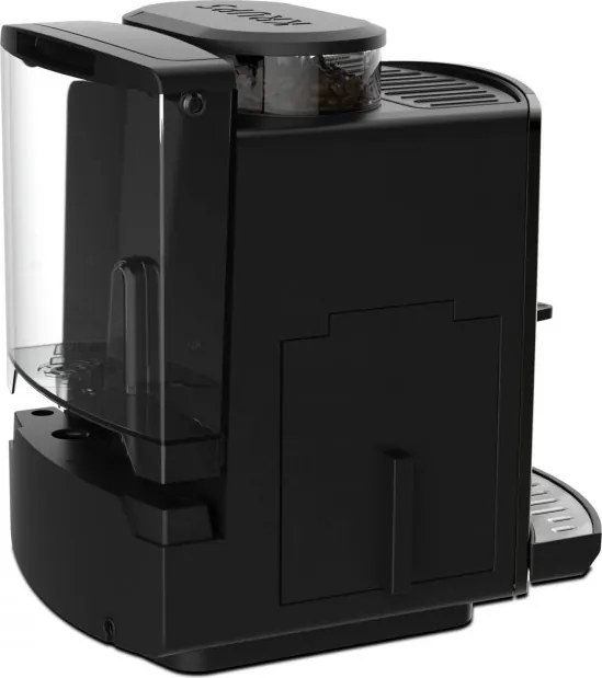 Кафеавтомат Krups Arabica Latte EA819E10, 1450W, 15 bar, 1.7 l, LCD, 5 програми, 3 функции, 3 настройки за темп. и аромат, Milk Comfort / One Touch Cappuccino, Черен