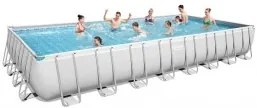 Bestway - Сглобяем басейн Power Steel Rectangular 956 cm x 488 cm x 132 cm