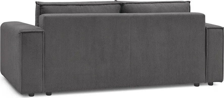 Тъмносив диван от велур 245 cm Nihad - Bobochic Paris