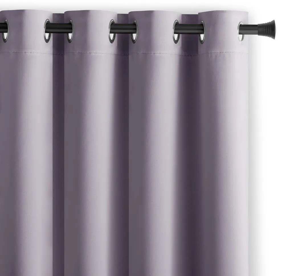 Сиво-розово затъмняващо перде 140x245 cm Eyelets – Restilo