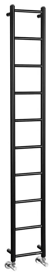 Sapho - Радиатор за баня DINA 282W 25x168 см матов черен