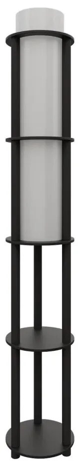 Подова лампа с полици NOTO 1xE27/40W/230V черна