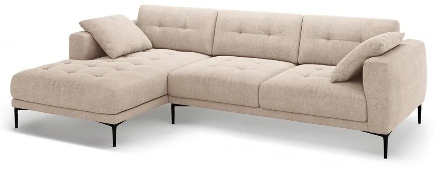 Светлокафяв ъглов диван (ляв ъгъл) Bemy – Micadoni