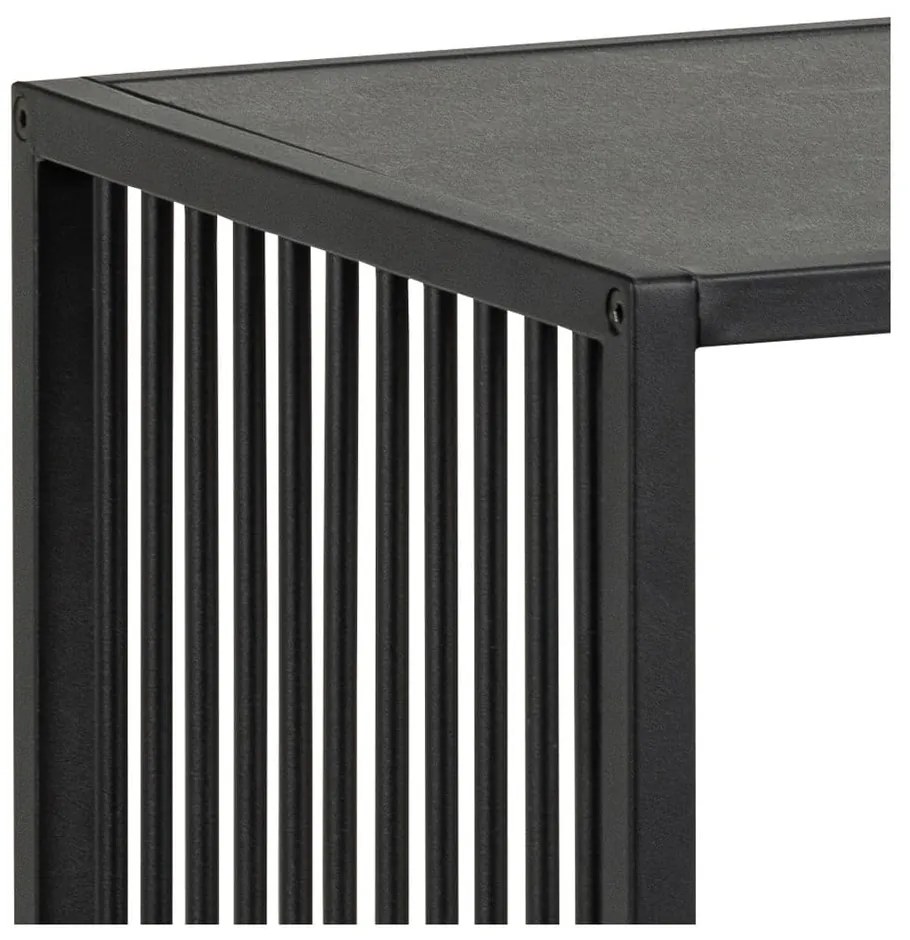 Черна библиотека от камък 120x83 cm Strington – Actona