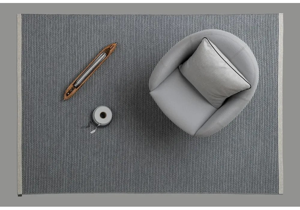 Сив килим за открито и закрито 85x160 cm Mono Granit – Pappelina