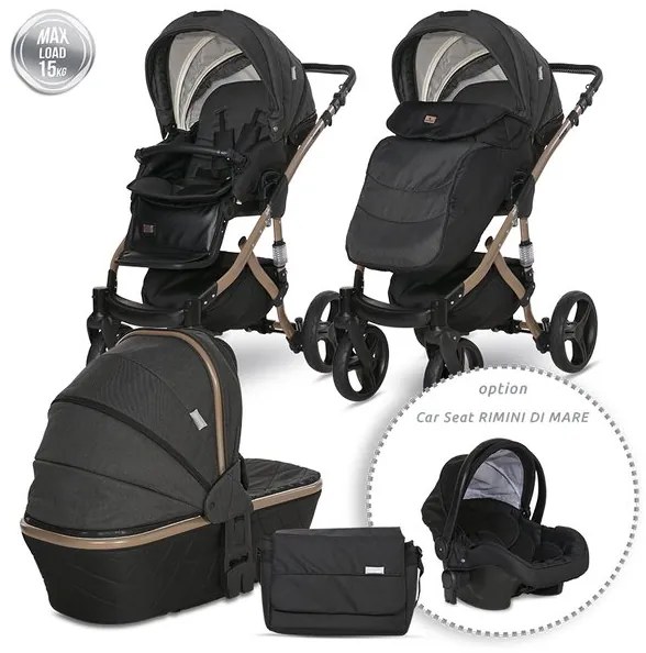 Детска количка RIMINI PREMIUM LORELLI - BLACK