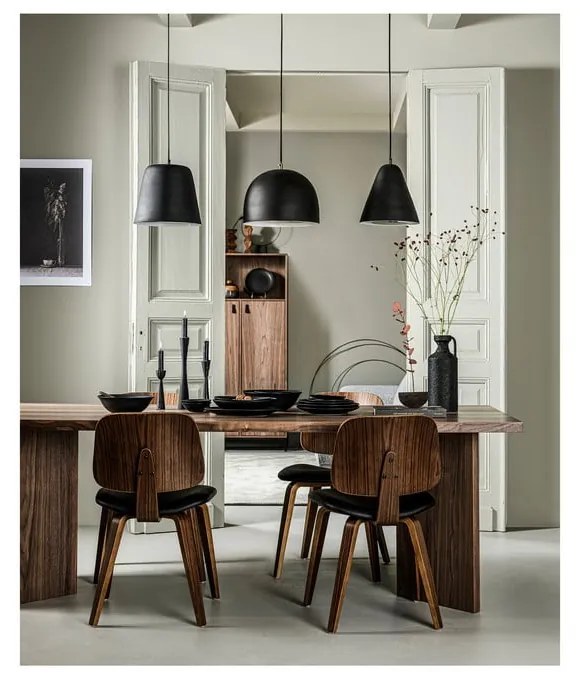 Трапезен стол от орех с тапицерия от изкуствена кожа Classic - vtwonen