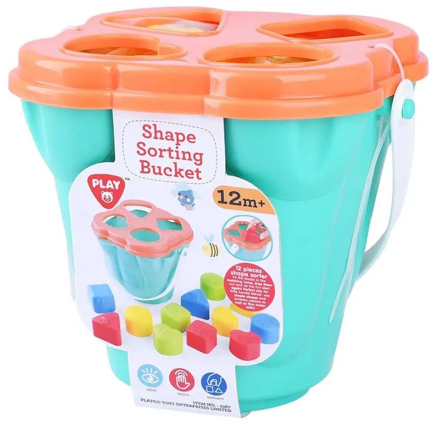 PlayGo - Кофичка сортер Shape Sorting 4 форми 12ч.