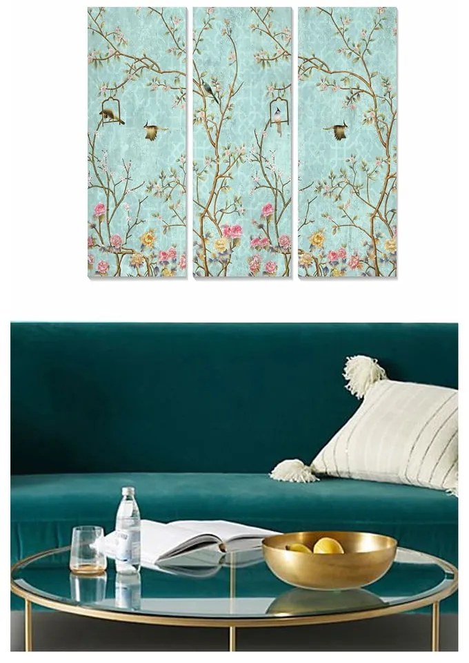 Картини в комплект от 3 бр. 20x50 cm - Wallity