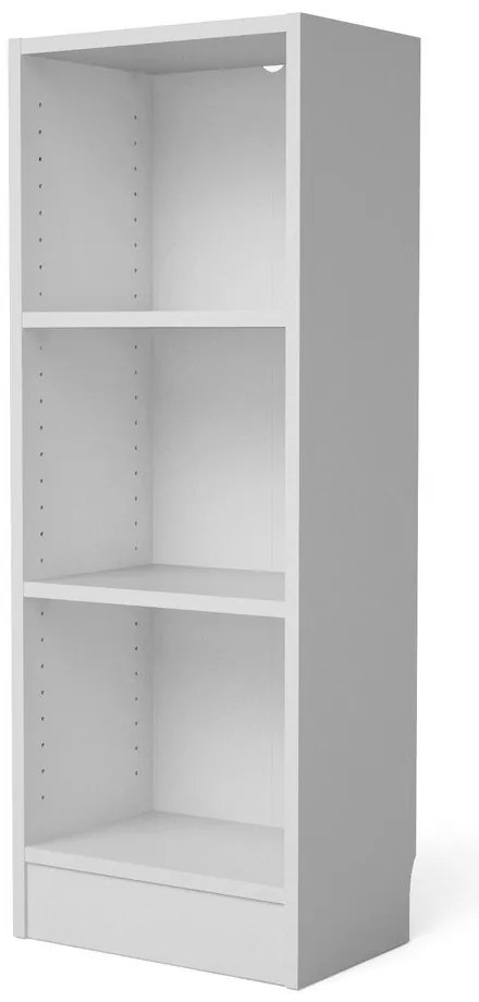 Бял шкаф за книги 41x107 cm Basic - Tvilum