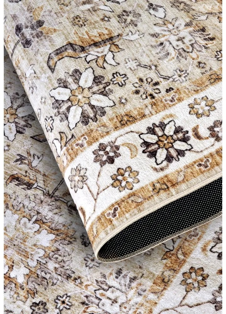 Бежов килим 80x150 cm Saveh Cream Gold – Elle Decoration