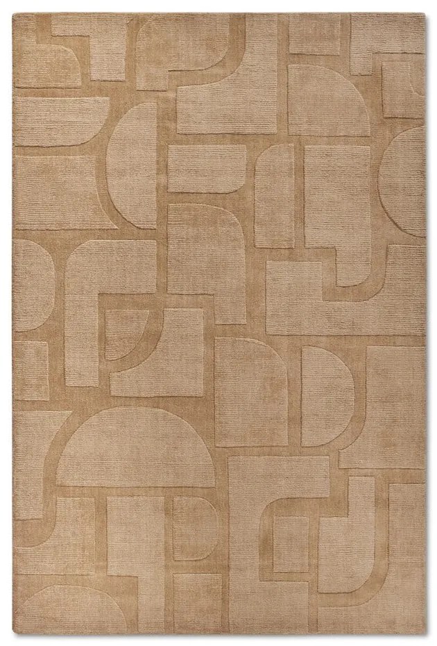 Бежов ръчно изработен вълнен килим 80x150 cm Alexis – Villeroy&amp;Boch