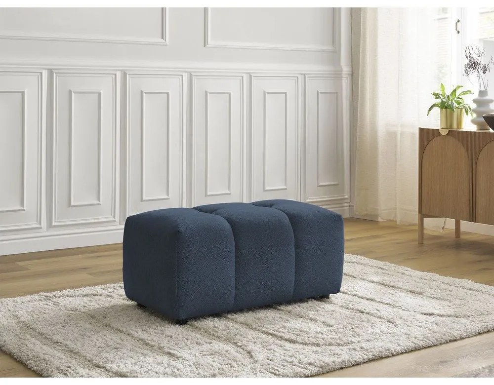 Синя шенилова табуретка Roxelane – Bobochic Paris