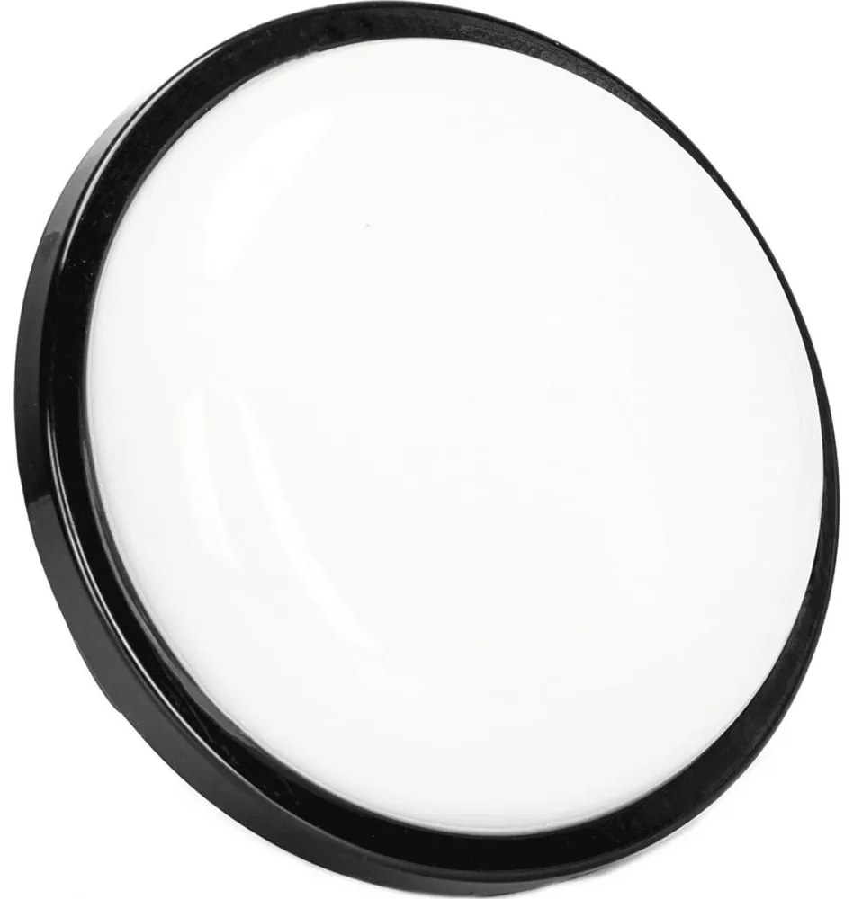 LED Екстериорен аплик LED/15W/230V 6500K Ø 15,5 см черен IP65