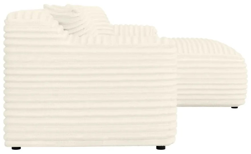 Кремав ъглов диван от рипсено кадифе (десен ъгъл) Martin – Ropez