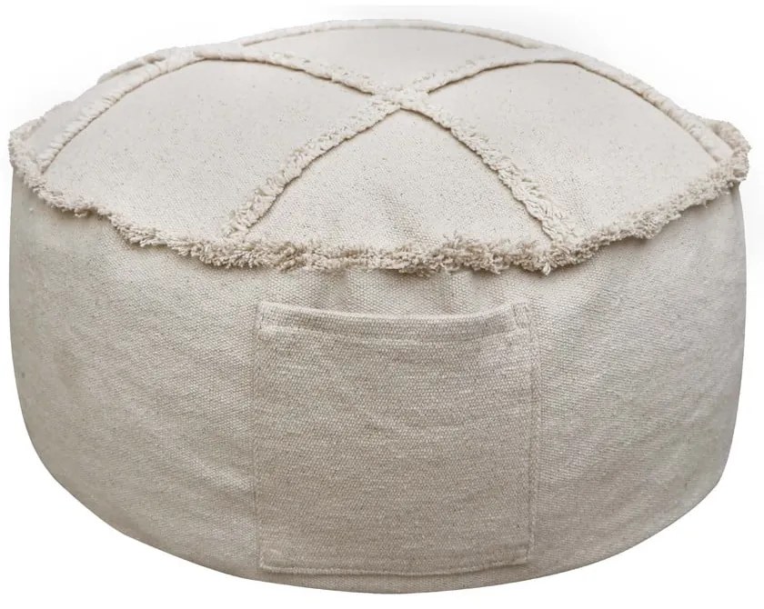 Кремав детски пуф Tic-Tac-Toe – Lorena Canals