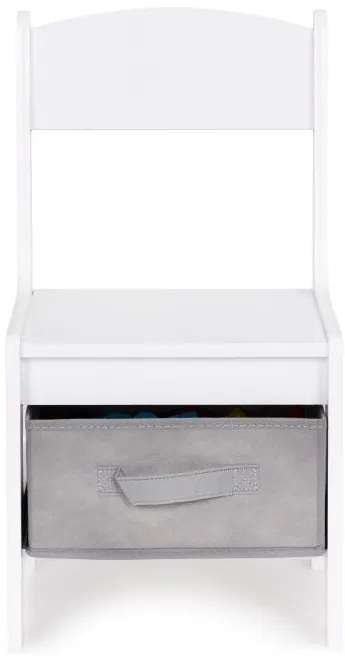 Детски комплект мебели дървена маса + 2 стола