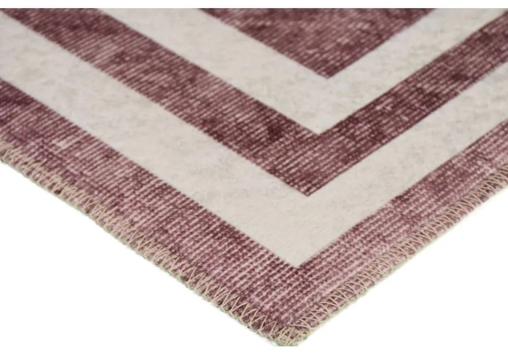 Червен миещ се килим 230x160 cm - Vitaus