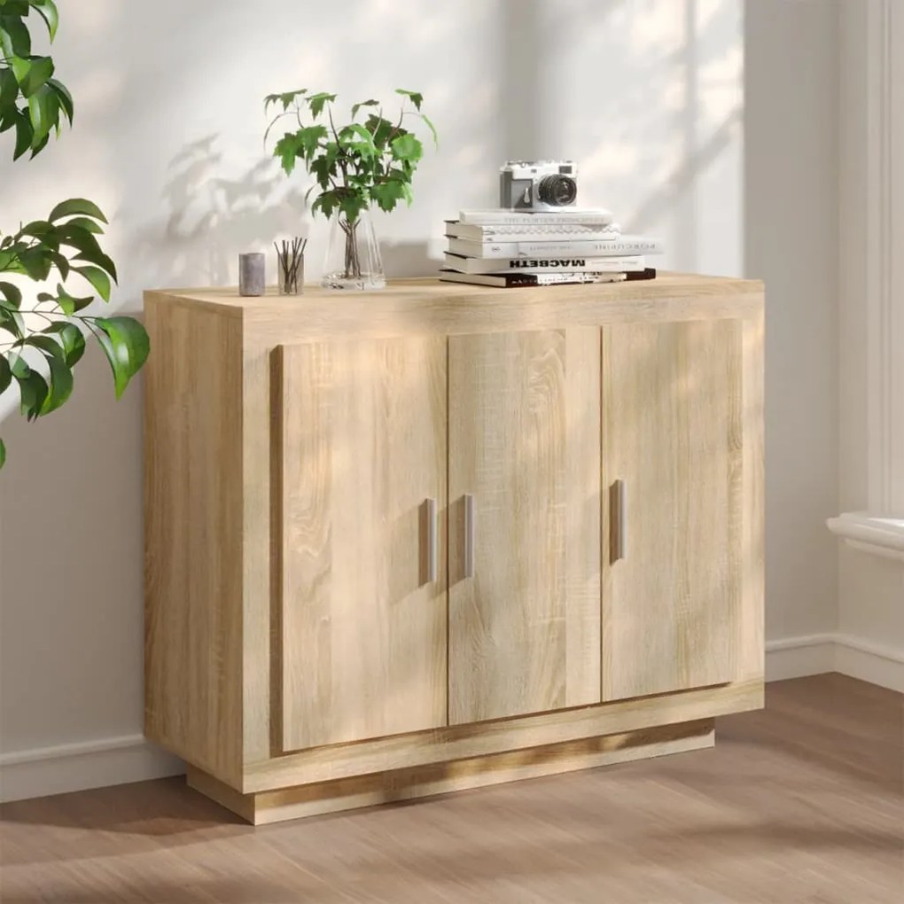 Sonata H Сайдборд, дъб сонома, 92x35x75 см, инженерно дърво