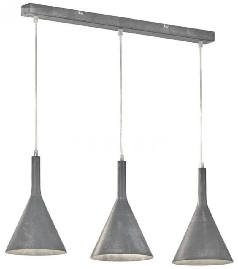 Полилей F&amp;H Senja 3 светлини-сив