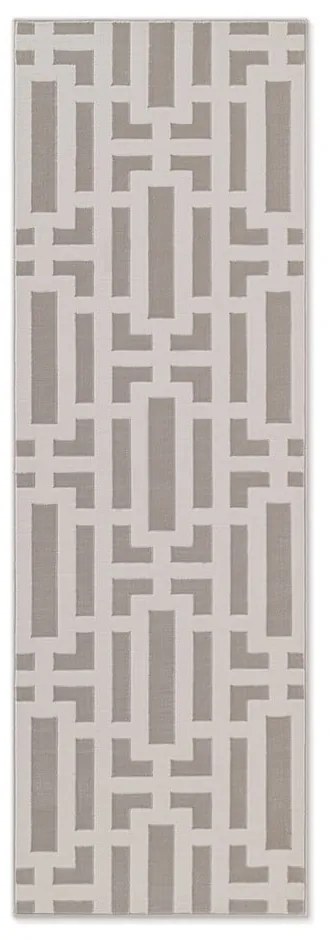 Сиво-кремава пътека 80x240 cm Perles Onyx – Elle Decoration