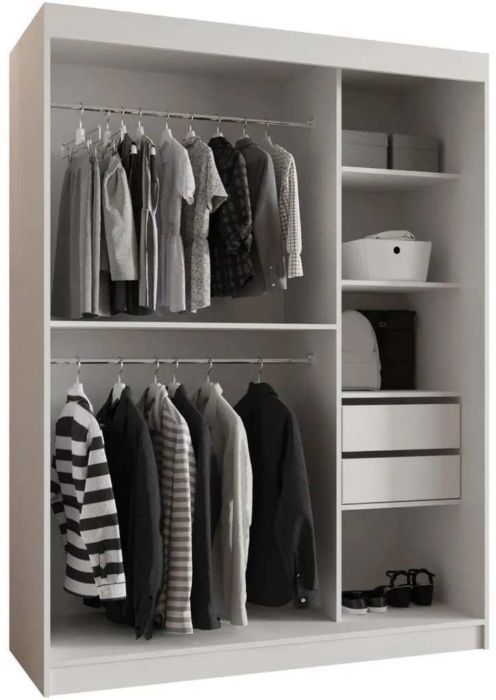 Гардероб Wika 150 плъзгащ-Черно