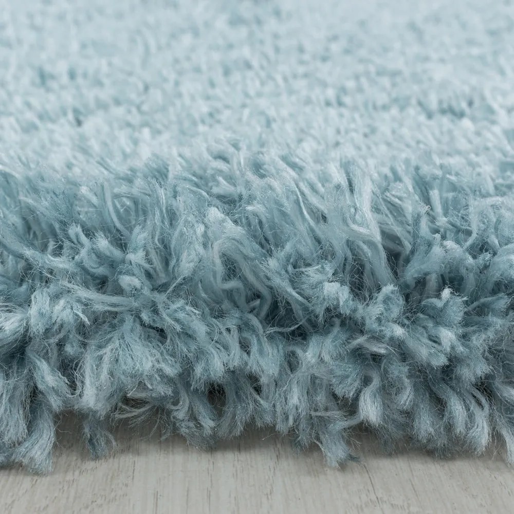 Син кръгъл килим ø 160 cm Fluffy – Ayyildiz Carpets