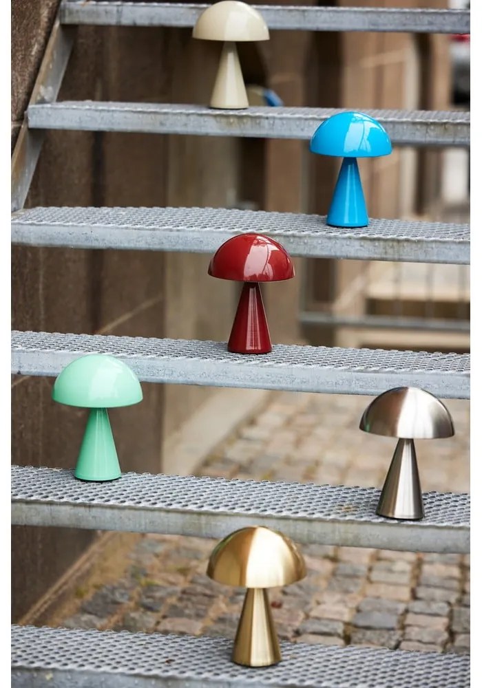 Синя LED затъмняваща се настолна лампа (височина 20 cm) Mush – Hübsch