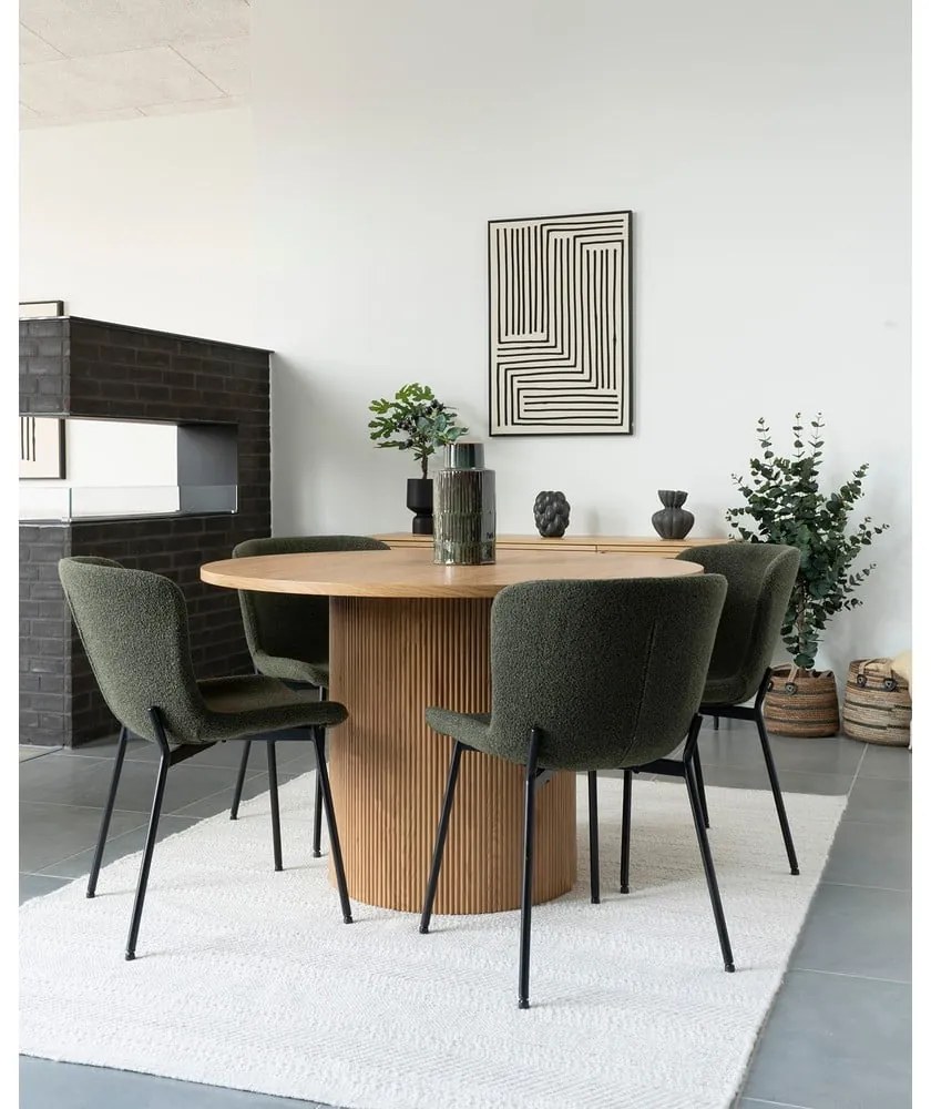 Тъмнозелени трапезни столове в комплект от 2 броя Maceda - House Nordic