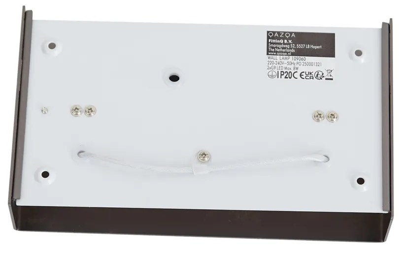 Модерна стенна лампа Gunmetal 2 светлини - Otan