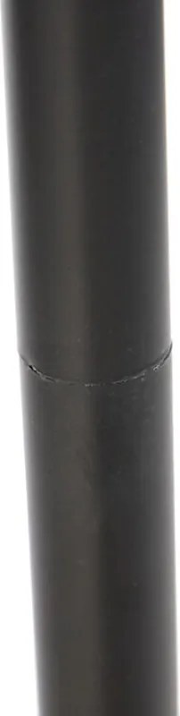 Подова лампа черна с червена паун абажур 40 см - Classico