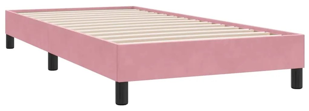 4101396 vidaXL Рамка за легло без матрак Pink 100x220 cm Кадифе