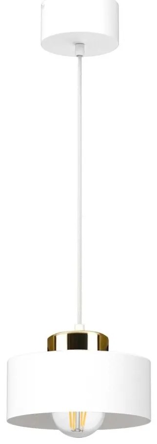 Полилей на кабел IGNIA 1xE27/60W/230V бял/златист