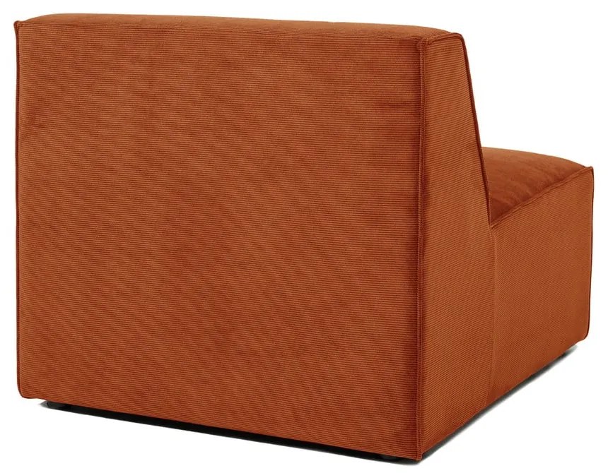 Модул за оранжев велурен диван (централна част) Sting - Scandic
