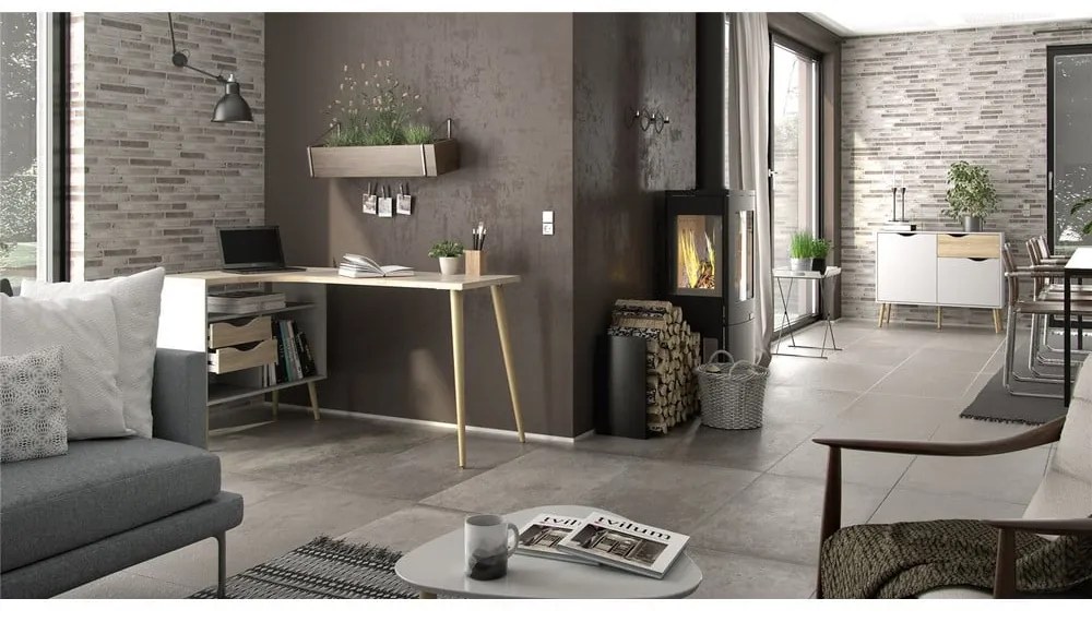 Работна маса от дъб 145x81 cm Oslo - Tvilum