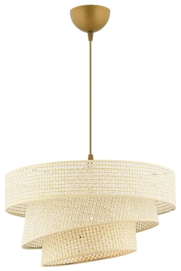 Полилей на кабел COUPER 1xE27/60W/230V кремав