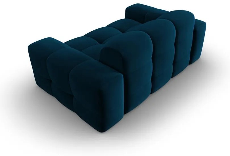 Тъмносин кадифен диван 156 cm Kendal - Micadoni Home