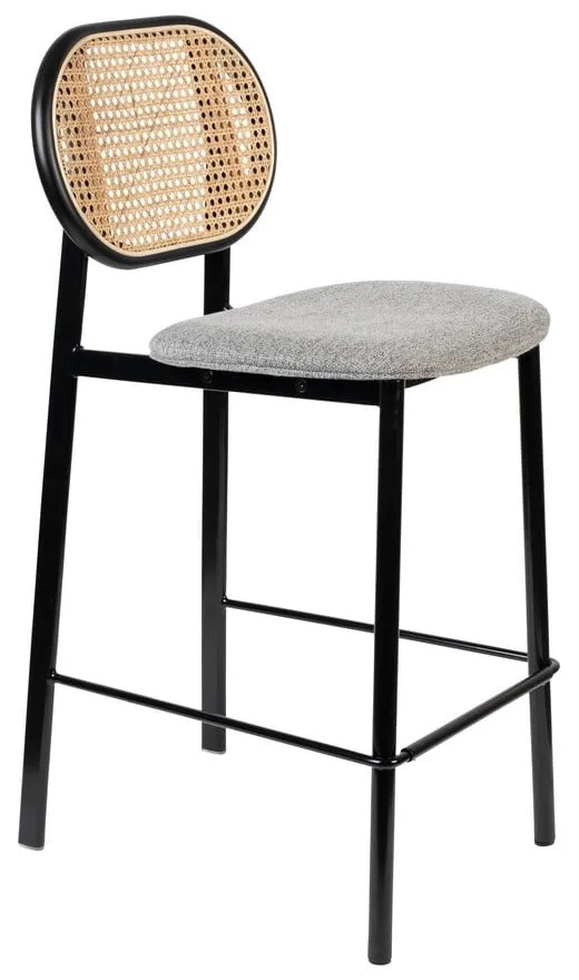 Черен/светлосив бар стол 94 cm Spike - Zuiver