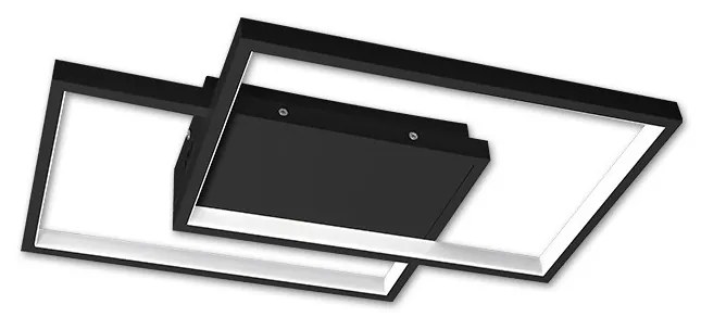 Димируемо LED таванно осветително тяло 45W/230V 3000-6500K черно + дистанционно управление